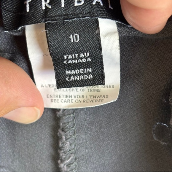 Tribal Women's Maternity Gray Dress Pants with wide Belly Band Sz 10 - Picture 4 of 11